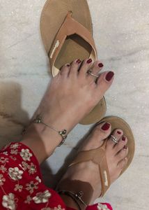 Brown slipper..ladies footwear