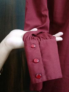 RED WINE COLOUR NEW TUNIC