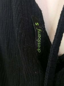 Tie Detail Black Top