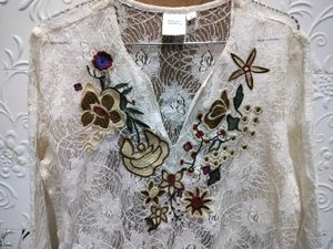 Off White Lace Top