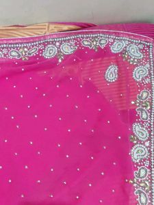 Beautiful Pink Party Wear Saree