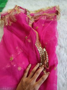 New Net Embroidery Paper Mirror Duppata