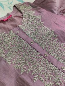 Pink Chanderi Silk Kurta Set
