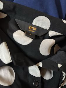 Polka Dot Sleeveless Blouse