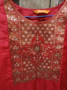 Red printed Kurti