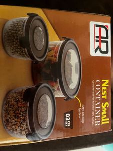 3 Plastic Air Tight Boxes