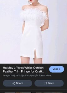 Ostrich Feather Midi Fitted Dress ⛄🦢🐚🦪🦭