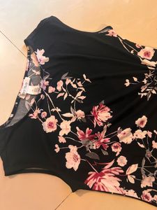 Pattern Black Top