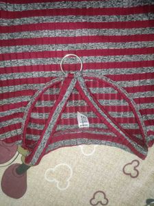 Striped Ribbed Ring  Crop Top