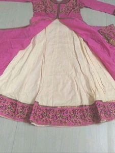 Pink Embroidered Anarkali Dress