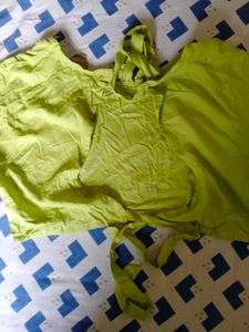 Anouk Green Colour top type Blouse