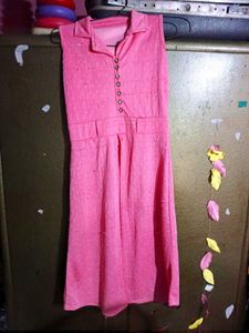 Pink Sleeveless Jumpsuit