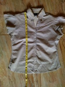 Aesthetic Korean Black And White Zigzag Top