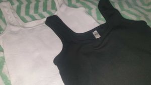 Black &amp; White Tank Top Duo