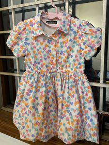 Heart PrInt frock