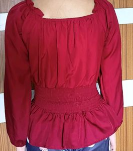 Maroon Top New