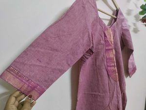 Pink Stitched Kurti