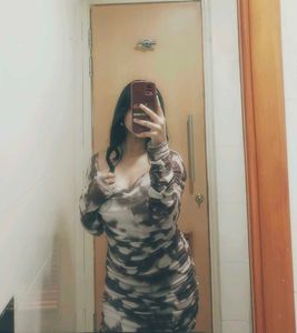 Tie-Dye Bodycon  Dress