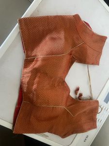 Rust Color Silk Blouse