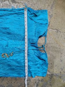 Teal Embellished Kurta Set
