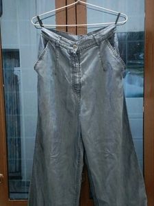 New Wide Leg Denim Pants