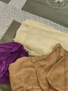 Set of 3 chiffon dupatta