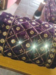 Elegant Purple Blouse Material