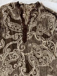 Brown Cotton kurta