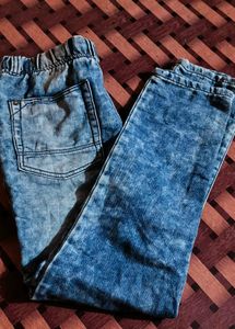 Stylish Blue Denim Joggers