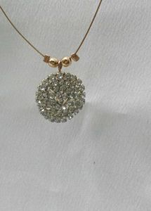 Sparkling Rhinestone Pendant Necklace