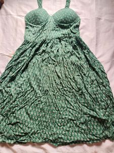 Green Dotted Sundress