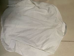 White branded Button-Down Shirt