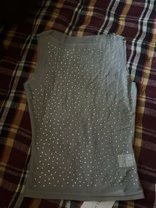 Sparkly Sleeveless Top Lulu&sky