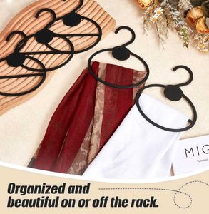 Versatile Scarf &amp; Tie Hanger Set - 8 Pcs