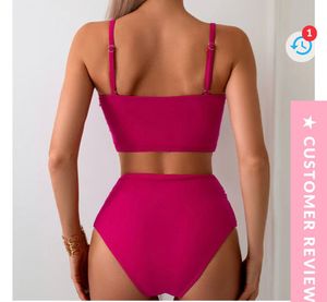 Front Knot Padded Bikini Set