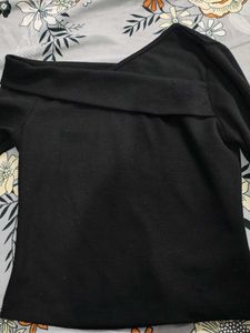 Black Off-the-Shoulder Top
