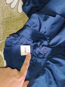 Ruffled Blue Shirt Urbanic