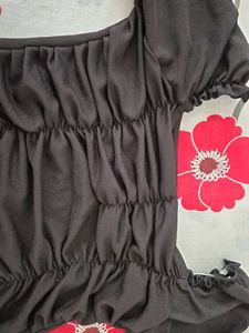 Ruched Puff Sleeve Top