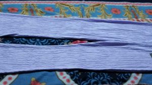 Lavender Textured Flare Pants