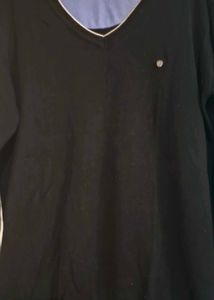 Men&#39;s Black V-Neck Sweater
