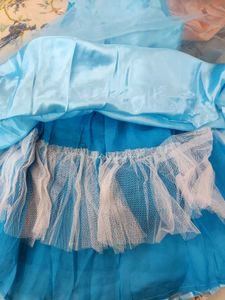 Blue Sequin Flower Girl Dress