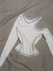 bershka one shoulder off top