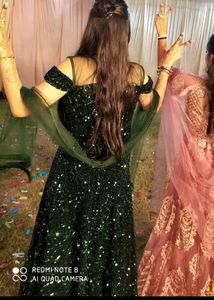 Emerald Sequin Ball Gown