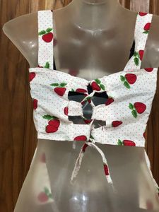 Price Reduced❗️❗️❗️Kawaii Strawberry Babydoll Top