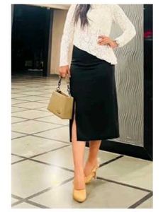 Elegant Black Pencil Skirt