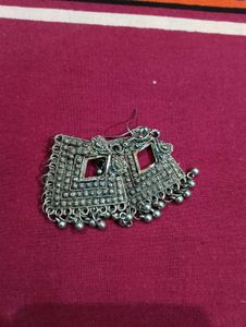 Silver Tone Dangle Earrings