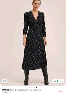 Mango Floral Print Maxi  Dress