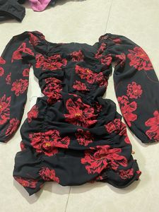 Floral Print Mini Dress