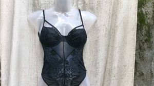 I. Black Lace Bodysuit