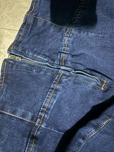 SHEIN Dark Blue Flared High-Waist Jeans